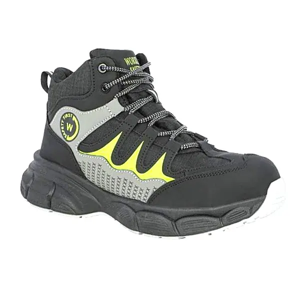 WORKLAND High Ankle Shoe, Non-Metal Protective Work Footwear, Durable & Comfortable – Black