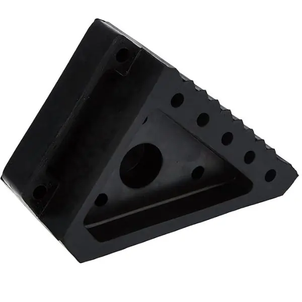 AL ARQAM Heavy Duty Rubber Wheel Chock, Solid Tire Stopper, Anti-Skid Wheel Stop for Car Truck Trailer