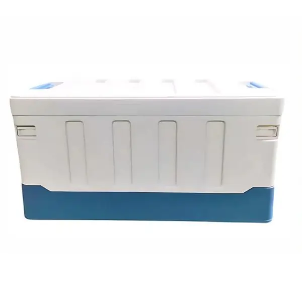 AL ARQAM Foldable Plastic Storage Box 35L with Lid | Heavy Duty Stackable Storage Bin for Clothes, Toys & Home Organization