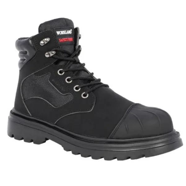 Workland BLC SBP High Ankle Shoes for Men, Non-Metal Steel Toe, Slip Resistant Work Boots