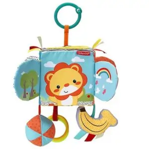 Infantino Peek & Seek Discovery Cube - Sensory Activity Toy for Toddlers, Multicolor, 3+ Years, 17.78cm