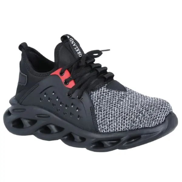 Workland Low Ankle Safety Shoes for Men, Steel Toe Protective Work Footwear, Slip-Resistant Industrial Shoes