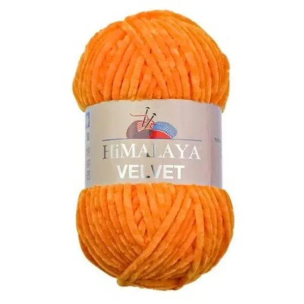 Himalaya Chenille Velvet Yarn – Fluffy 100% Polyester Yarn for Crochet & Knitting, 100g (90016)