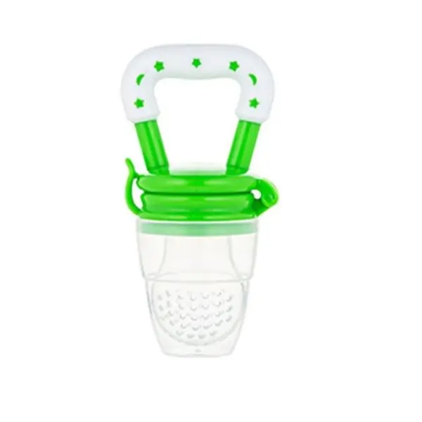 Hercules Bear Silicone Baby Fruit Feeder Pacifier, BPA-Free Infant Food Feeder for Fresh Fruits & Vegetables, Teething Soother for Babies