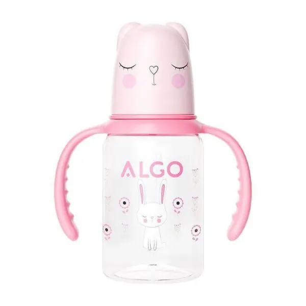 ALGO Baby Milk Bottle Cute Cartoon Design – BPA-Free, Safe Feeding Bottle for Infants & Toddlers