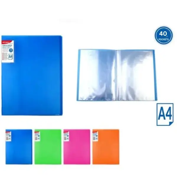 MOTARRO Display Book MQ016-40, A4 Presentation File Folder, Document Organizer for Office, School & Home