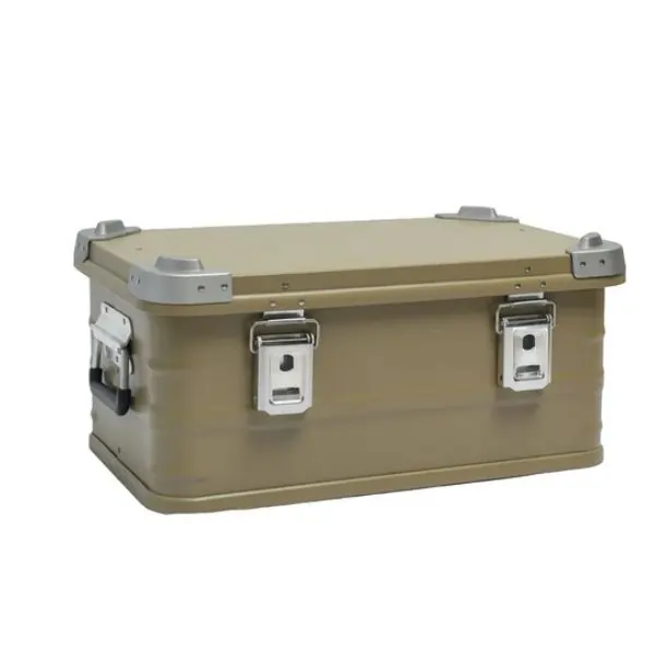 AL ARQAM 89.2x48.5x38.3 CM Aluminum & Magnesium Storage Box – Heavy-Duty Lockable Toolbox, Outdoor Gear, Camping, and Equipment Storage