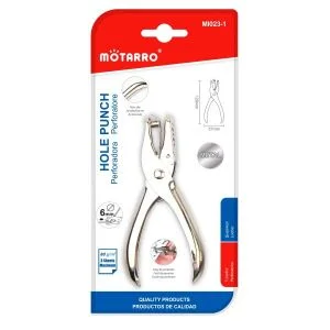 MOTARRO Handheld Paper Punch MI023-1 – 3-Sheet Capacity, 1/4 Inch Hole Diameter for Office Use