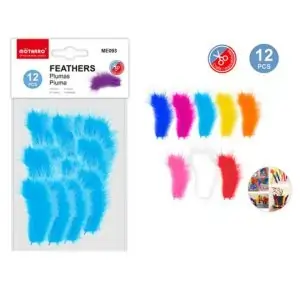 MOTARRO Feathers ME093 – Multi-Purpose Decorative Feathers for DIY, Scrapbooking, Costume Making, and Classroom Activities