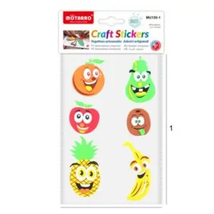 MOTARRO Craft Sticker MU130-1 , Multi-Color Decorative Stickers for DIY Crafts, Scrapbooking, Journals & School Projects – Self-Adhesive Craft Stickers for Kids and Adults