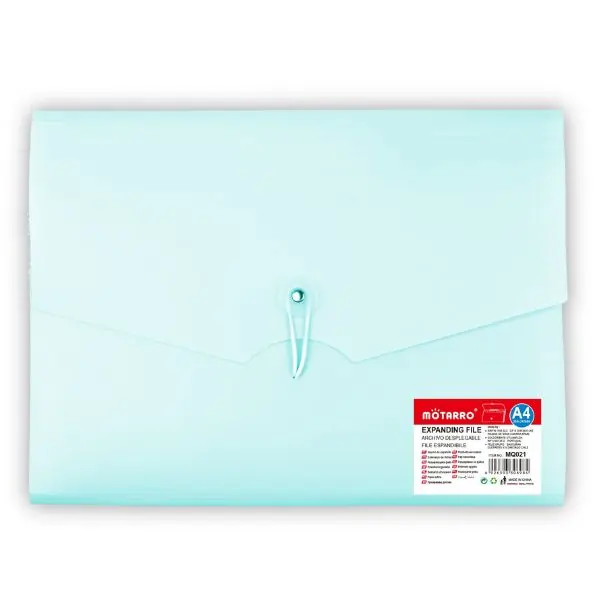 MOTARRO MQ021 Expanding File Folder, A4 Accordion Document Organizer with Multiple Pockets for Office & School