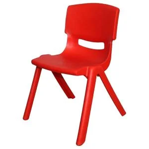 AL ARQAM 28CM Durable Plastic Learning Chair for Children – Sturdy, Lightweight, and Comfortable – Red