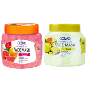 Cosmo 2Pcs Set Pink Lemon 500ML & Mandarin And Gold Face Mask 500ML (10ST/CTN)