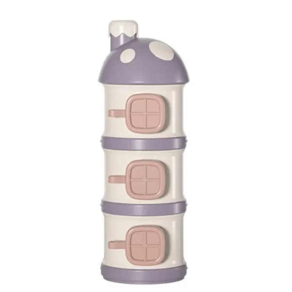 BBET Baby Milk Powder Container, 3-Layer Formula Dispenser, BPA-Free Infant Food Storage Box for Travel & Feeding