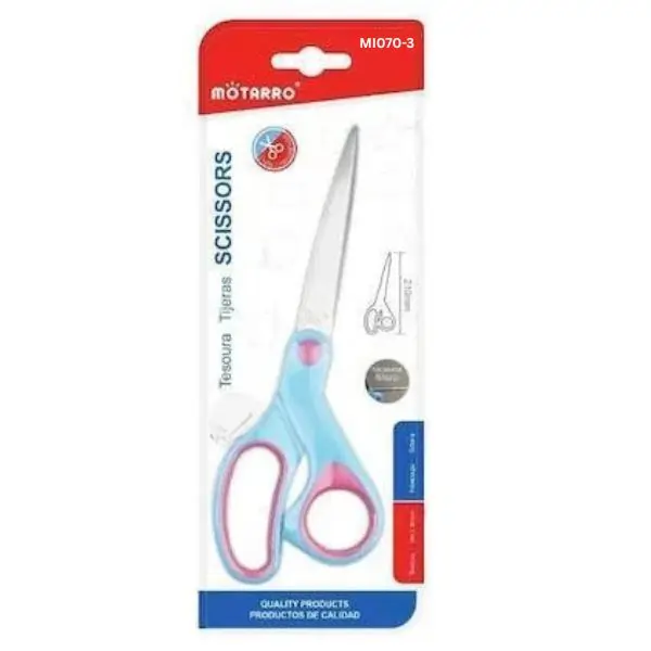 MOTARRO Scissor MI070-3 – Sharp Stainless Steel Scissors for School, Office, Craft & Home Use