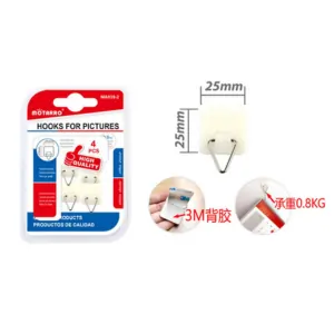 MOTARRO Picture Hanging Hooks MA039-2  Heavy Duty Wall Hooks for Frames, Photos & Artwork – Nail-Free Adhesive Hooks for Picture Hanging, Home & Office Decor
