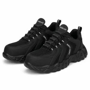 Workland SBP Low Ankle Non-Metal Shoes | Protective Industrial Work Footwear – Black
