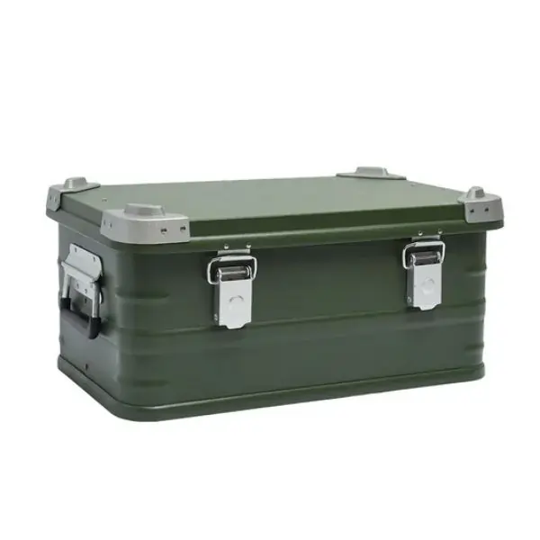 AL ARQAM  89.2x48.5x 38.3 CMAluminum & Magnesium Storage Box – Heavy-Duty Lockable Toolbox, Outdoor Gear, Camping, and Equipment Storage
