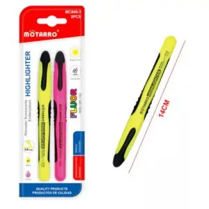 MOTARRO Highlighter Pen MC046-3, Bright Fluorescent Marker Pens for School, Office & Study Use