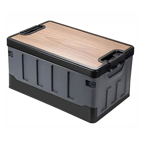 AL ARQAM 47x30x24 CM Foldable Plastic Storage Box Collapsible Storage Bin with Lid | Multipurpose Organizer for Home, Travel, Camping & Office