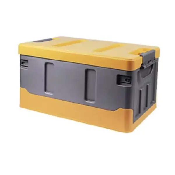 AL ARQAM Foldable Plastic Storage Box 60L with Lid | Heavy Duty Stackable Storage Bin for Clothes, Toys & Home Organization