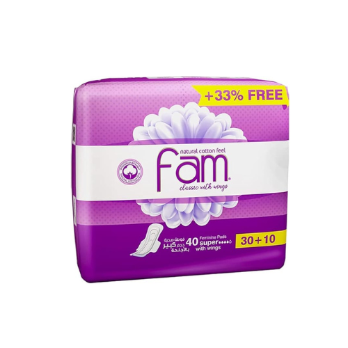 Fam Classic with Wings Super - 40 Pads (6pack/ctn)