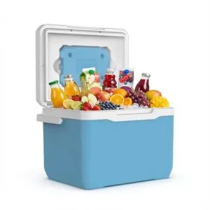 AL ARQAM 12L Portable Cooler Box – Heavy Duty Insulated Ice Chest with Integrated Lid Ice Packs – Large Hard Shell Thermal Cooler for Camping, Beach, Picnics, BBQ, & Road Trips (Blue)