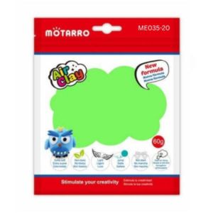 FREE MOTARRO Air Dry Clay 60g ME035-20, Soft & Non-Toxic Modeling Clay for Kids – Green Color Craft Clay for DIY, School Projects & Art Activitie