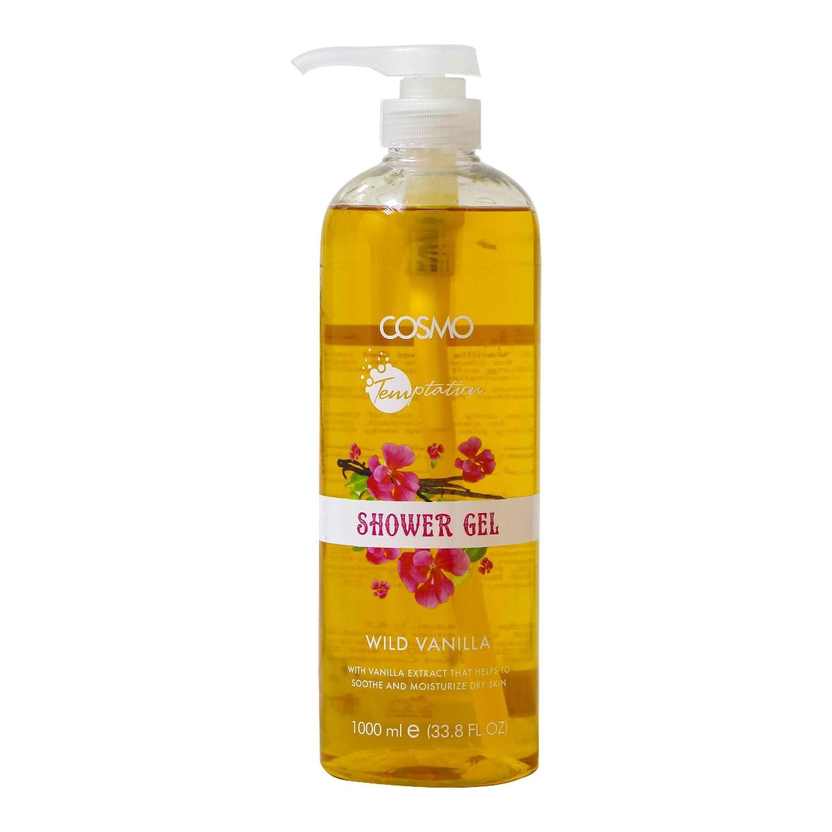 Cosmo Temptation Vanilla Extracted Moisturizing Shower Gel 1000ML – 12PCS/CTN