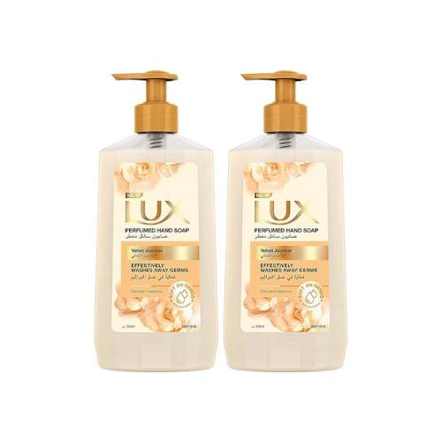LUX Perfumed Liquid Hand Wash, for all skin types, Velvet Jasmine, glycerin enriched liquid soap, 500ml (1.DZ/Ctn)