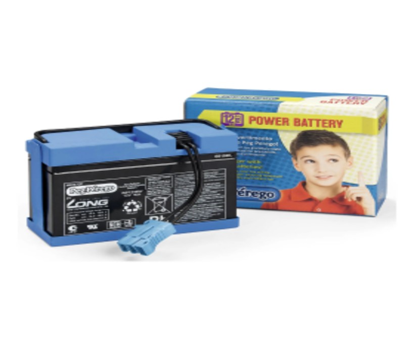 Peg Perego 12V 8Ah Original Rechargeable Battery for Kids' Ride-On Toys - Tested for 10+ Years - L20xB12xH16.5 cm