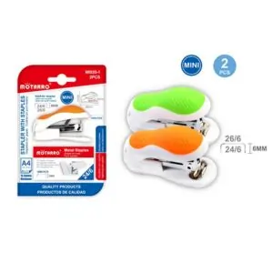 MOTARRO Mini Stapler MI020-1 – Compact Desktop Stapler for Office, School & Home – Includes Staples, Portable & Easy to Use