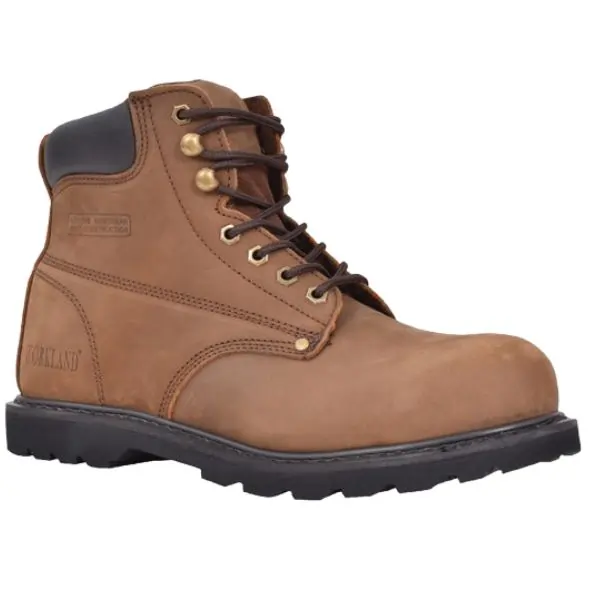WORKLAND 7" High Ankle Shoes for Men – Steel Toe, Slip Resistant, Industrial Protective Work Boots