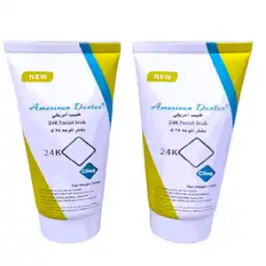 AMERICAN DR. 24K Gold Face Scrub 150ml Exfoliating Facial Scrub with Real Gold Natural Ingredients Deep Cleansing Brightening Skincare for All Skin Types(12PCS/CTN)