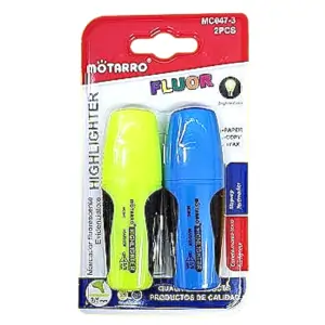 MOTARRO Premium Highlighter MC047-3,  Smooth Writing Fluorescent Marker Pens for Office, School & Home