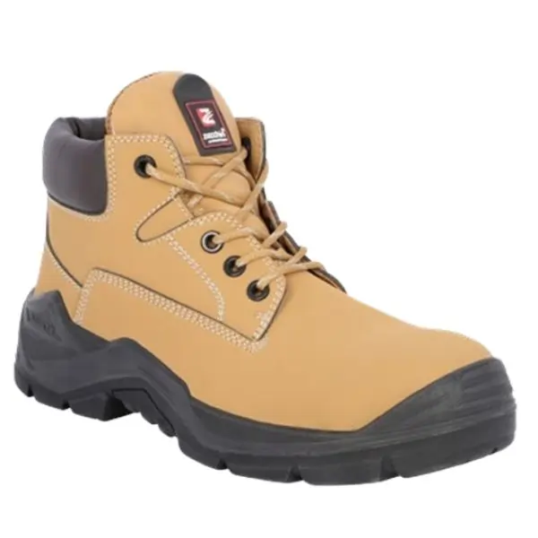 ZECCHIN Ankle Boots for Men, Water Resistant Breathable Nubuck Leather Upper, Casual Work Boots