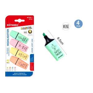MOTARRO Highlighter Pens MC048-1 –  Pastel & Neon Colors, Chisel Tip, Quick-Dry, No-Bleed Highlighters for Note-Taking, Journaling, School & Office Supplies