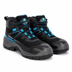 ZECCHIN OKY Men's Rambler Safety Shoes – Heavy Duty High Ankle Industrial Boots, 200 Joule Impact Resistant Steel Toe & Dual-Density Slip-Resistant Sole for Construction & Engineering
