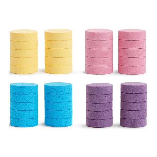 Munchkin Multicolor Bath Bombs for Kids, Moisturising with Vitamin E Shea Butter, Non-Toxic - 40 Pieces