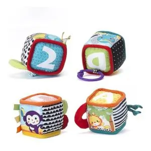 Infantino Discover & Play Soft Blocks – Baby Development Toy for Infants & Toddlers | Soft, Safe, and Colorful Activity Blocks