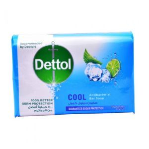 Dettol Cool Anti-Bacterial Bathing Soap Bar – 165g (Arabic Packaging) – Menthol Freshness & Germ Protection – 24PCS/CTN