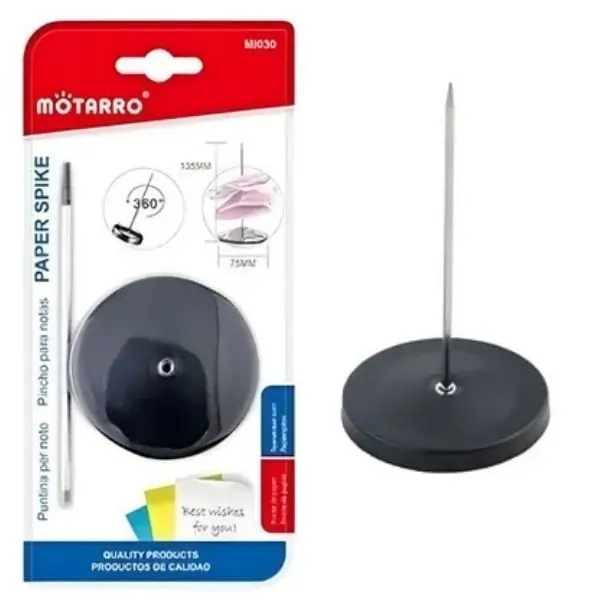 MOTARRO Paper Spike MI030, Stainless Steel Receipt & Bill Spike for Office, Restaurant & Home Use