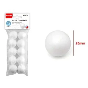 MOTARRO 25mm White Polystyrene Foam Balls (ME001-25) – Craft, DIY, Modeling & Christmas Ornament Supplies