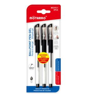 MOTARRO Gel Ink Ballpoint Pen MC015-1  Smooth Writing Quick-Dry Gel Pen with Soft Grip – No Smudge, Comfortable for School, Office & Daily Use