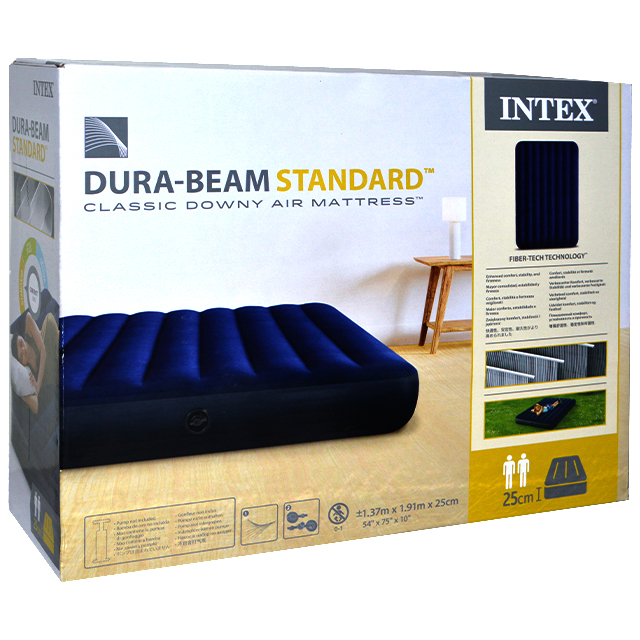 INTEX Dura Beam Inflatable Air Bed 1.37mx1.9mx25cm