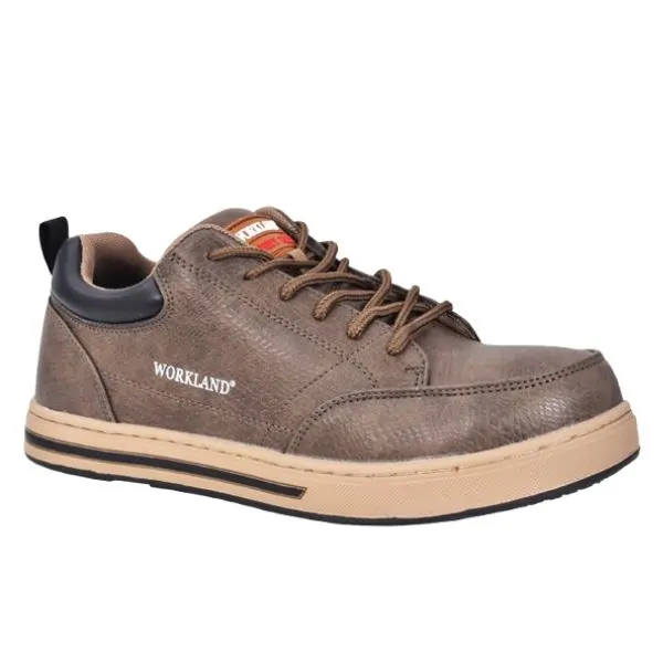 Workland Anti-Slip Low Ankle Protective Shoes for Men | Slip & Oil Resistant Work Shoes | Industrial, Factory & Warehouse Safety Footwear