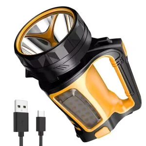 AL ARQAM 8800mAh Rechargeable LED Flashlight – Ultra Bright Tactical Torch with Power Bank & USB-C Fast Charging
