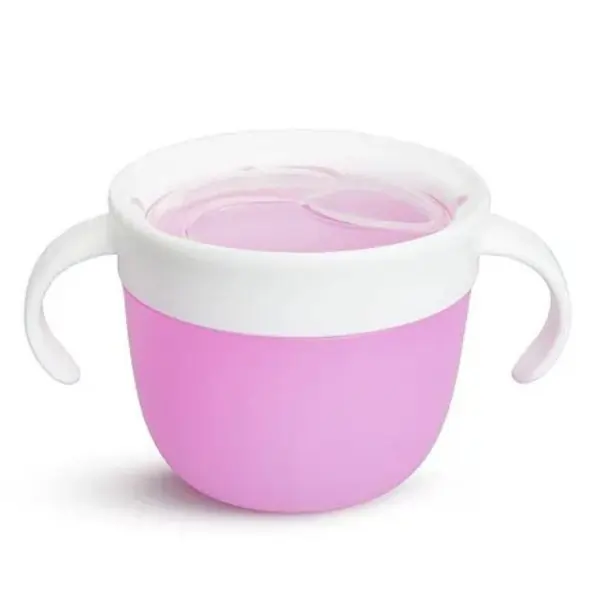 Munchkin Snack Catcher Toddler Snack Cups, BPA Free, Easy Access, No Spills, 12 Months+, 266mL - Purple