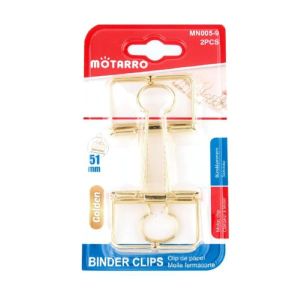 MOTARRO 51mm Binder Clips MN005-3 – Strong Grip, Rust-Resistant, Reusable Paper Clamps for Office, School & Home Document Organization