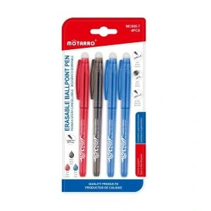MOTARRO 4pcs Erasable Ballpoint Pen Set MC005-7 – Smooth Writing & Refillable